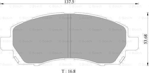 BOSCH 0 986 505 662 - Тормозные колодки, дисковые, комплект autosila-amz.com