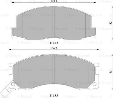 BOSCH 0 986 505 685 - Тормозные колодки, дисковые, комплект autosila-amz.com