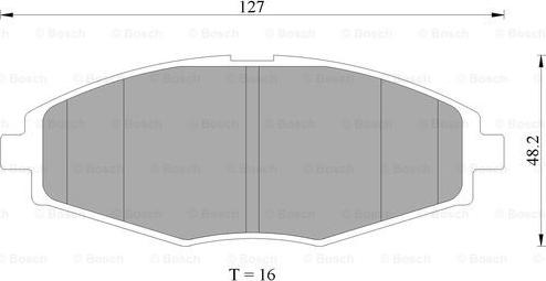 BOSCH 0 986 505 680 - Тормозные колодки, дисковые, комплект autosila-amz.com