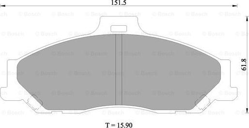 BOSCH 0 986 505 681 - Тормозные колодки, дисковые, комплект autosila-amz.com