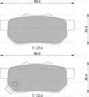 BOSCH 0 986 505 639 - Тормозные колодки, дисковые, комплект autosila-amz.com