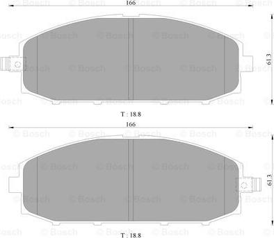 BOSCH 0 986 505 678 - Тормозные колодки, дисковые, комплект autosila-amz.com