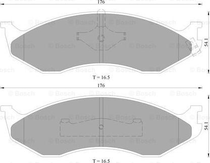 BOSCH 0 986 505 081 - Тормозные колодки, дисковые, комплект autosila-amz.com