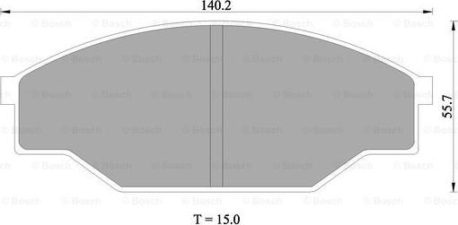 BOSCH 0 986 505 347 - Тормозные колодки, дисковые, комплект autosila-amz.com