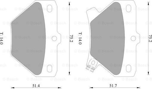 BOSCH 0 986 505 226 - Тормозные колодки, дисковые, комплект autosila-amz.com