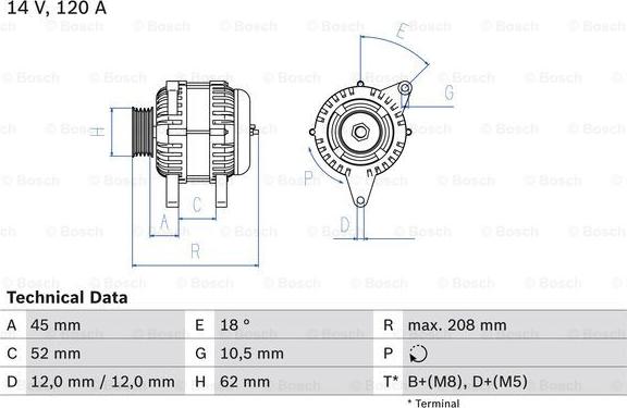 BOSCH 0 986 049 400 - Генератор autosila-amz.com