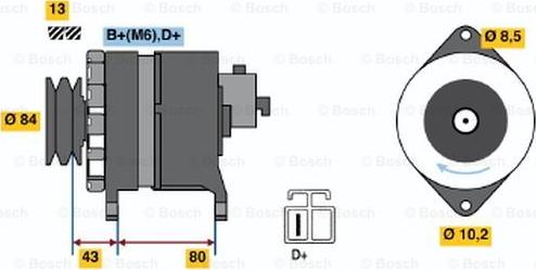 BOSCH 0 986 044 940 - Генератор autosila-amz.com