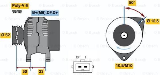 BOSCH 0 986 044 681 - Генератор autosila-amz.com