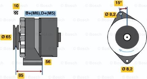 BOSCH 0 986 041 610 - Генератор autosila-amz.com