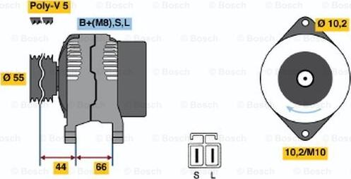 BOSCH 0 986 042 921 - Генератор autosila-amz.com