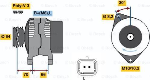 BOSCH 0 986 042 131 - Автозапчасть autosila-amz.com