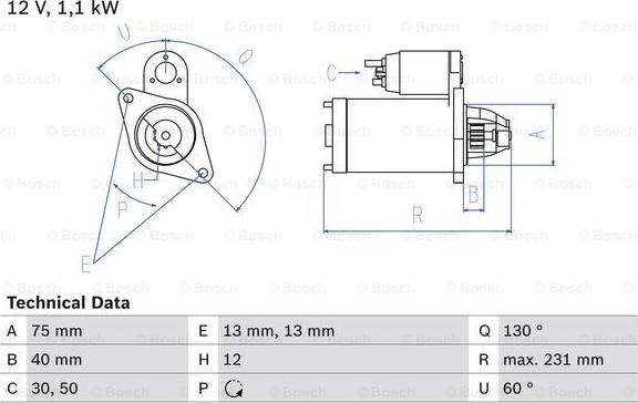 BOSCH 0 986 019 920 - Стартер autosila-amz.com