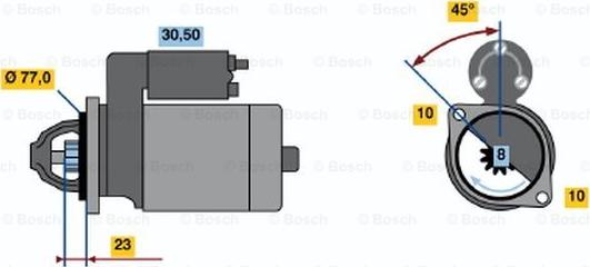 BOSCH 0 986 019 091 - Стартер autosila-amz.com