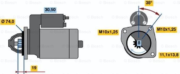 BOSCH 0 986 014 981 - Стартер autosila-amz.com