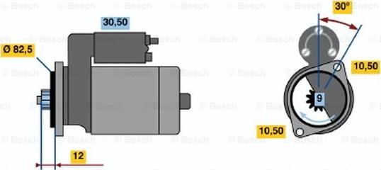 BOSCH 0 986 014 231 - Стартер autosila-amz.com