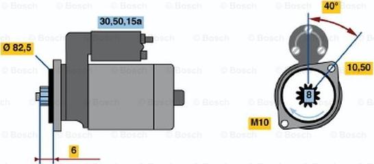 BOSCH 0 986 014 221 - Стартер autosila-amz.com