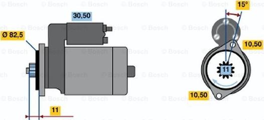 BOSCH 0 986 014 271 - Стартер autosila-amz.com