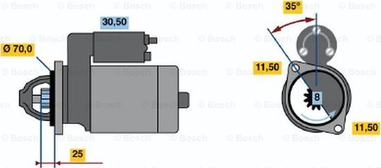 BOSCH 0 986 015 981 - Стартер autosila-amz.com