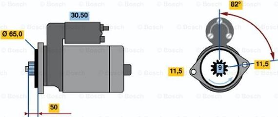 BOSCH 0 986 016 431 - Стартер autosila-amz.com