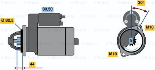 BOSCH 0 986 016 591 - Стартер autosila-amz.com