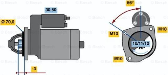 BOSCH 0 986 016 141 - Стартер autosila-amz.com