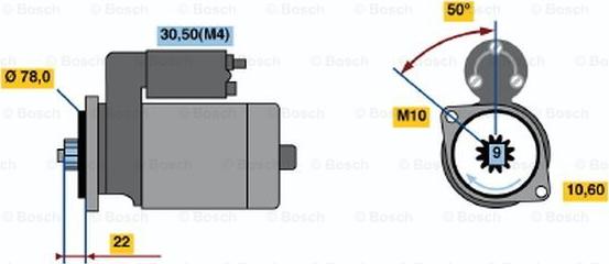 BOSCH 0 986 016 151 - Стартер autosila-amz.com