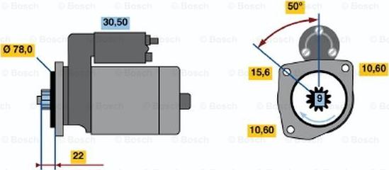 BOSCH 0 986 016 171 - Стартер autosila-amz.com