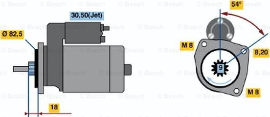 BOSCH 0 986 016 320 - Стартер autosila-amz.com