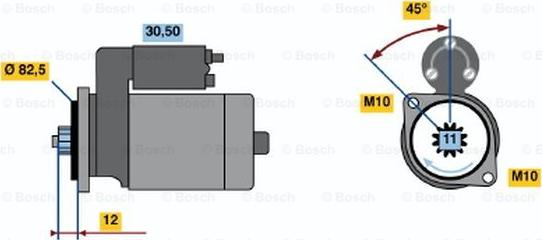 BOSCH 0 986 016 271 - Стартер autosila-amz.com