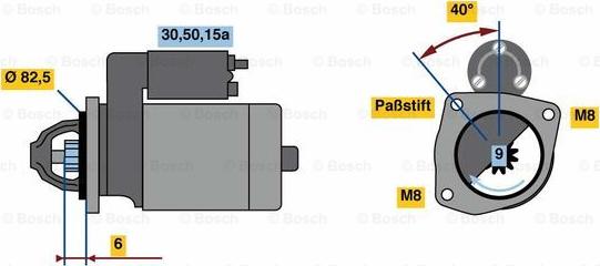 BOSCH 0 986 010 660 - Стартер autosila-amz.com