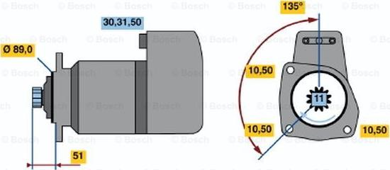 BOSCH 0 986 011 460 - Стартер autosila-amz.com