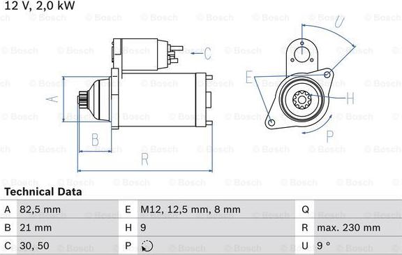 BOSCH 0 986 018 940 - Стартер autosila-amz.com