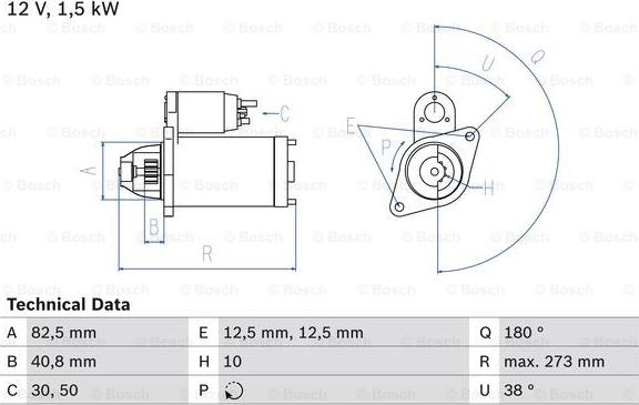 BOSCH 0 986 018 080 - Стартер autosila-amz.com