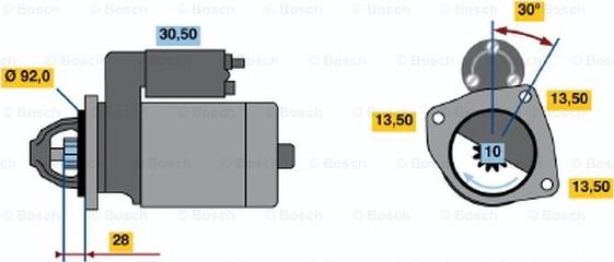 BOSCH 0 986 018 161 - Стартер autosila-amz.com