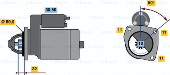 BOSCH 0 986 018 240 - Стартер autosila-amz.com