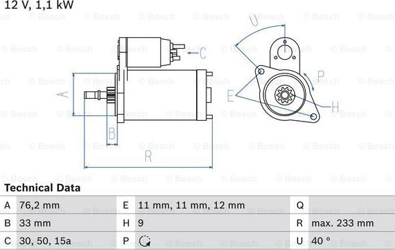 BOSCH 0 986 018 200 - Стартер autosila-amz.com