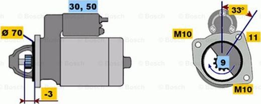 BOSCH 0 986 017 470 - Стартер autosila-amz.com