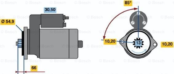 BOSCH 0 986 017 641 - Стартер autosila-amz.com