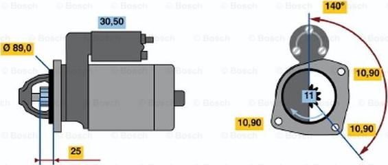 BOSCH 0 986 017 290 - Стартер autosila-amz.com