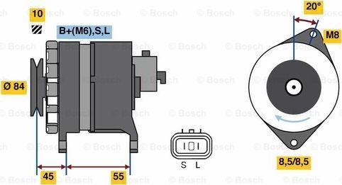 BOSCH 0 986 080 910 - Генератор autosila-amz.com