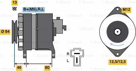 BOSCH 0 986 080 160 - Генератор autosila-amz.com