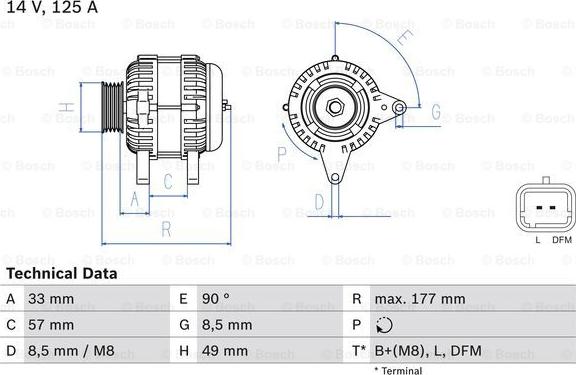 BOSCH 0 986 080 270 - Автозапчасть autosila-amz.com