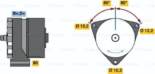 BOSCH 0 986 034 940 - Генератор autosila-amz.com