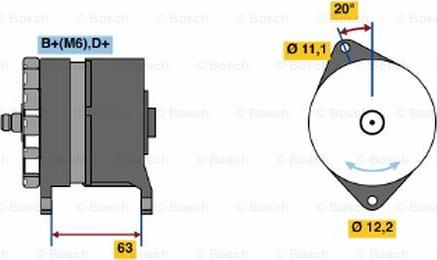 BOSCH 0 986 034 420 - Генератор autosila-amz.com