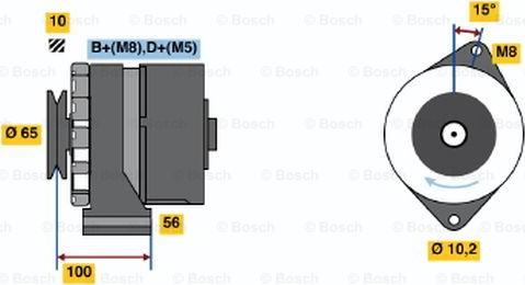 BOSCH 0 986 034 250 - Генератор autosila-amz.com