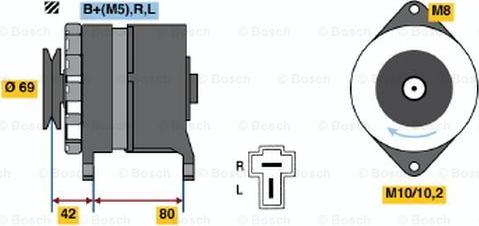 BOSCH 0 986 034 281 - Генератор autosila-amz.com