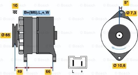 BOSCH 0 986 034 780 - Генератор autosila-amz.com