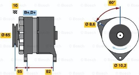 BOSCH 0 986 035 670 - Генератор autosila-amz.com