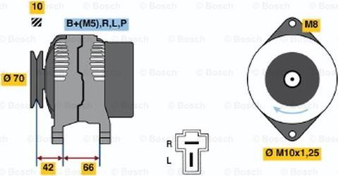 BOSCH 0 986 035 791 - Генератор autosila-amz.com