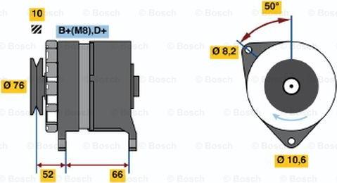 BOSCH 0 986 036 961 - Генератор autosila-amz.com